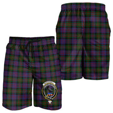 MacDonell (McDonell) Tartan Mens Shorts with Family Crest