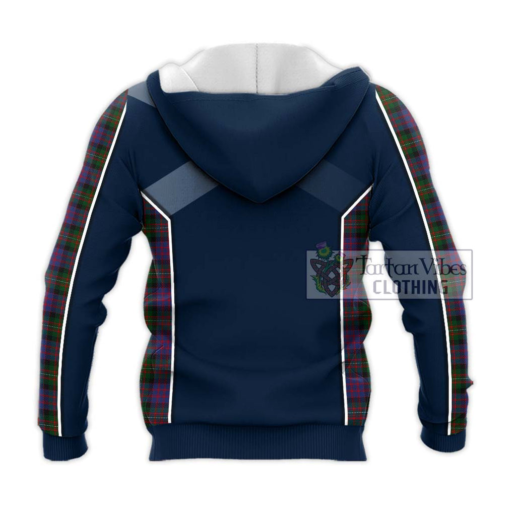 MacDonell (McDonell) Tartan Knitted Hoodie with Family Crest and Lion Rampant Vibes Sport Style - Tartan Vibes Clothing