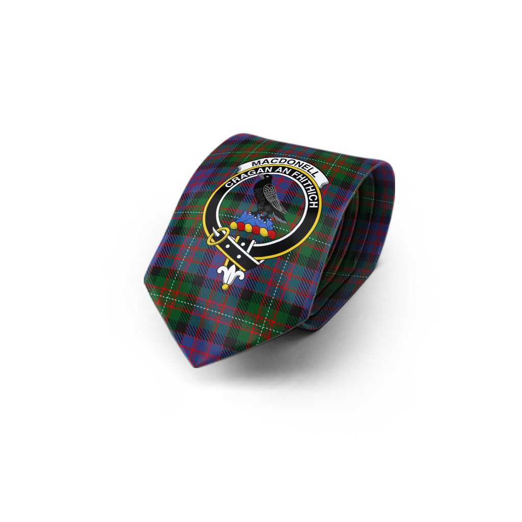 MacDonell (McDonell) Tartan Classic Necktie with Family Crest - Tartan Vibes Clothing