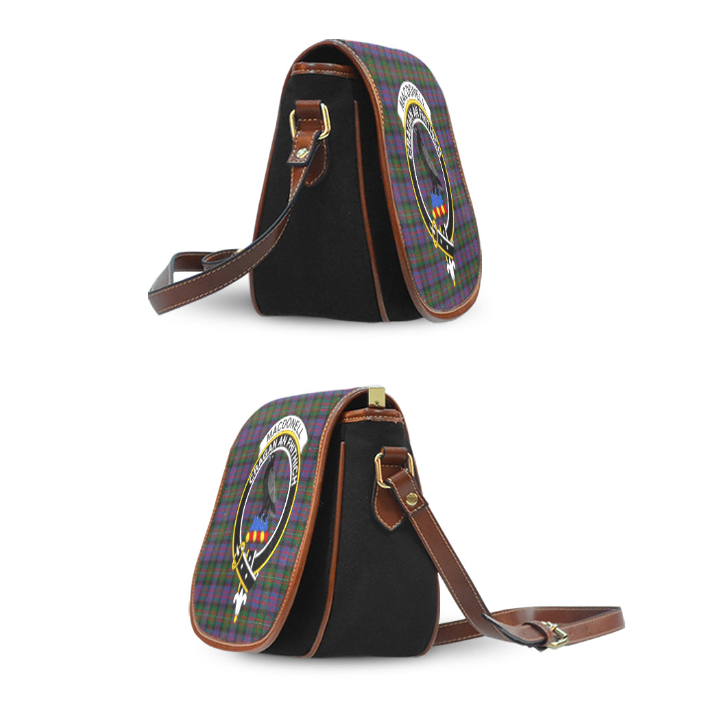 MacDonell (McDonell) Tartan Saddle Bag with Family Crest - Tartan Vibes Clothing