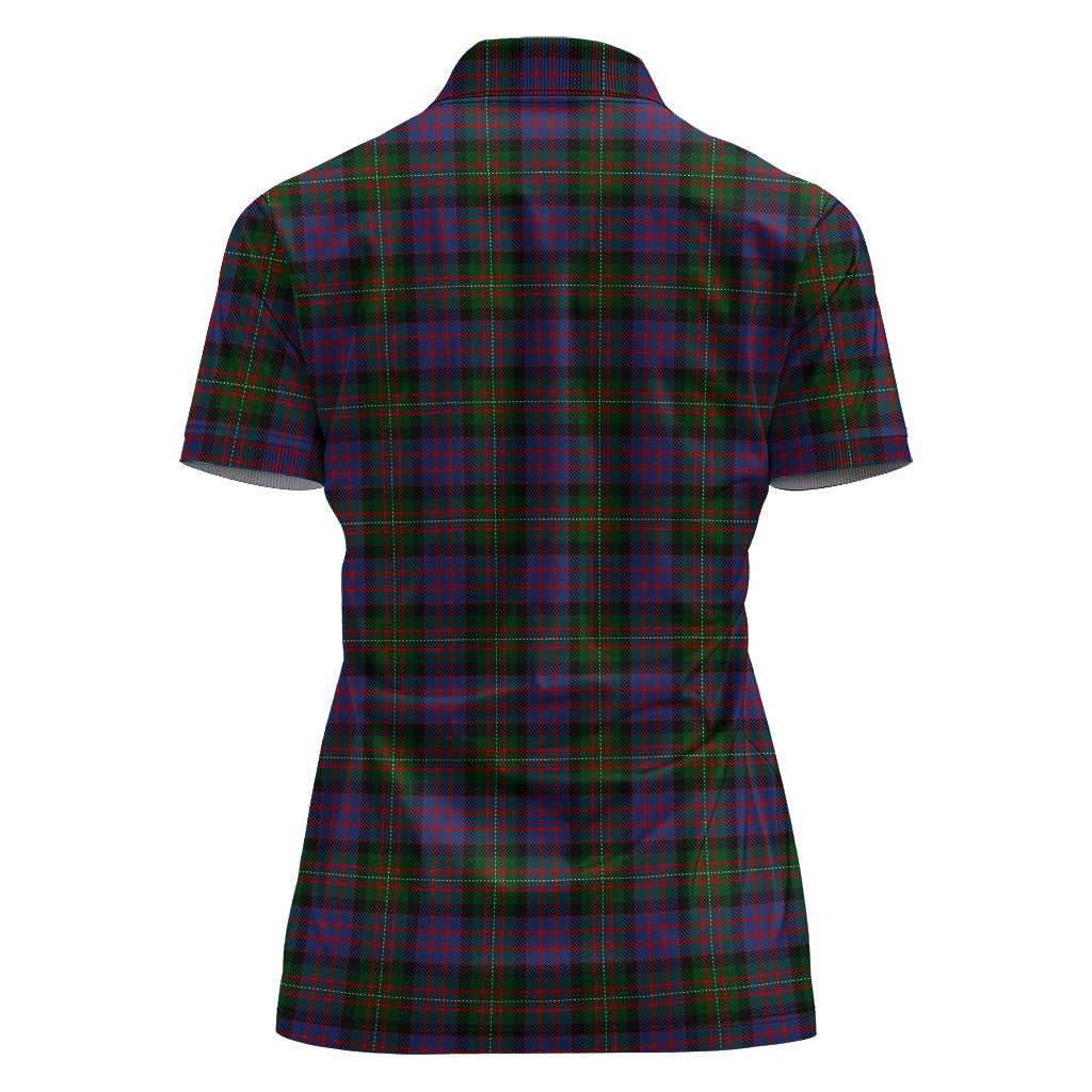 MacDonell (McDonell) Tartan Polo Shirt with Family Crest For Women - Tartan Vibes Clothing