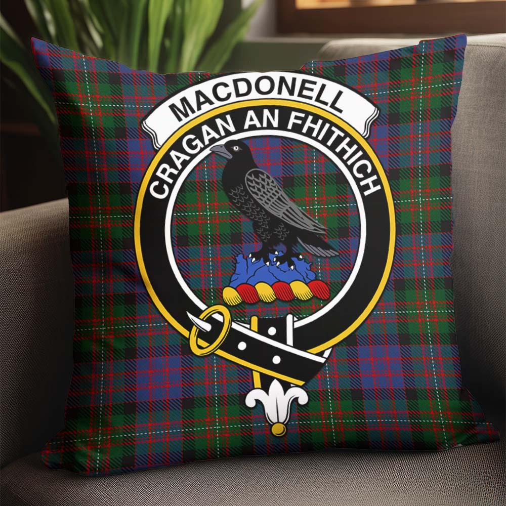 MacDonell of Glengarry Tartan Pillow Cover with Family Crest - Tartanvibesclothing