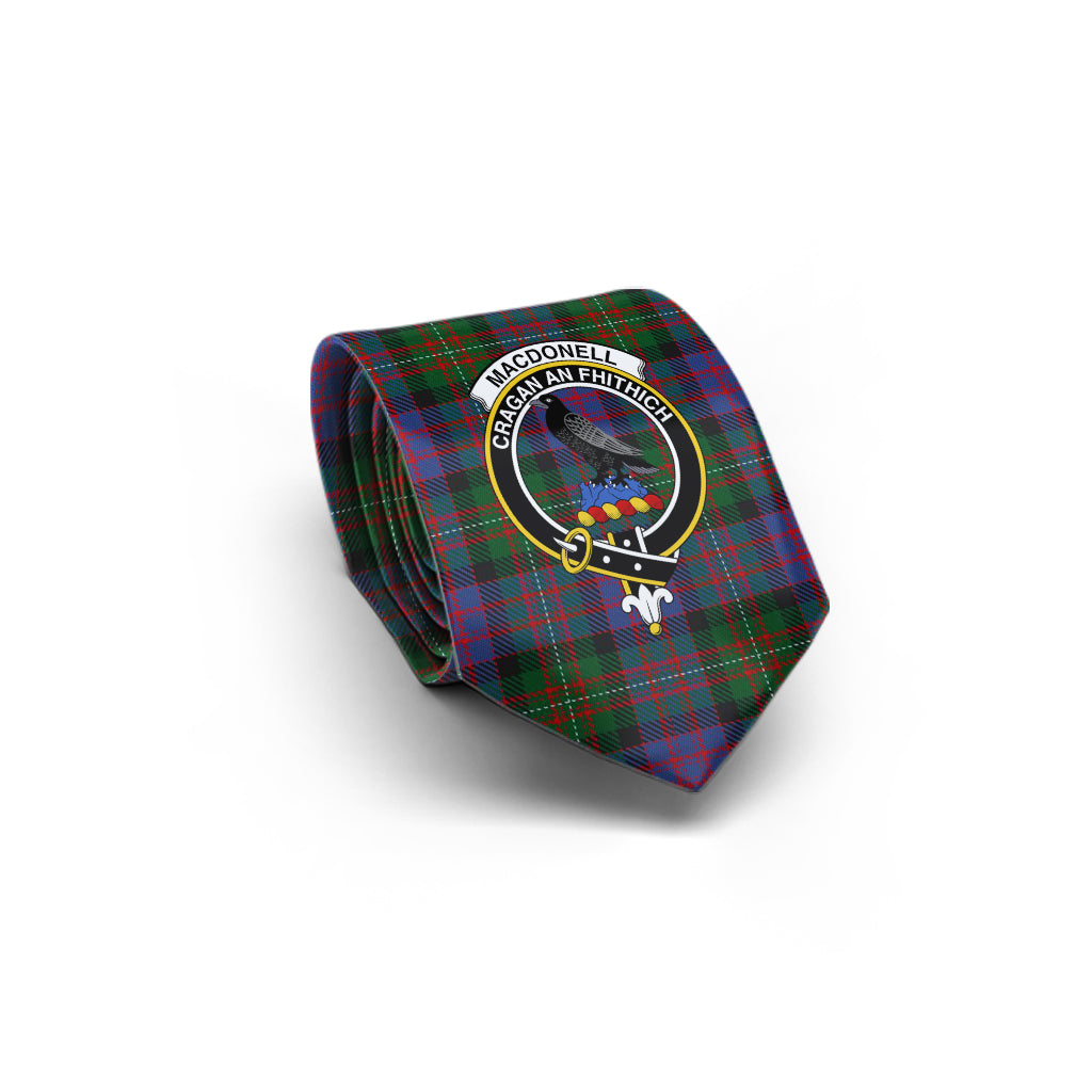 MacDonell (McDonell) Tartan Classic Necktie with Family Crest - Tartan Vibes Clothing