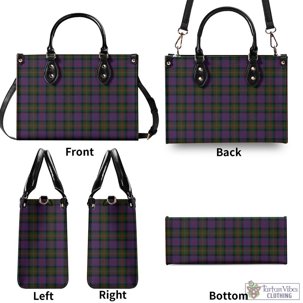 Tartan Vibes Clothing MacDonell of Glengarry Tartan Luxury Leather Handbags