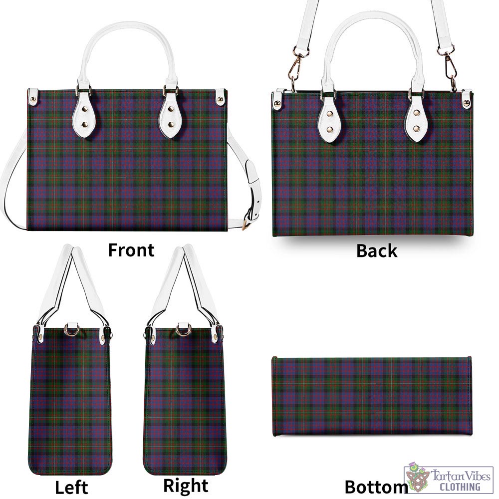 Tartan Vibes Clothing MacDonell of Glengarry Tartan Luxury Leather Handbags