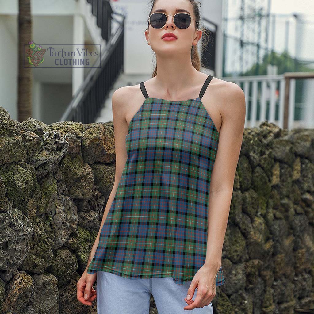 Tartan Vibes Clothing MacDonell of Glengarry Ancient Tartan Loose Halter Neck Camisole