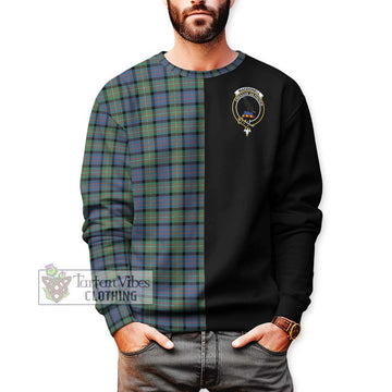 MacDonell of Glengarry Ancient Tartan Sweatshirt with Family Crest and Half Of Me Style