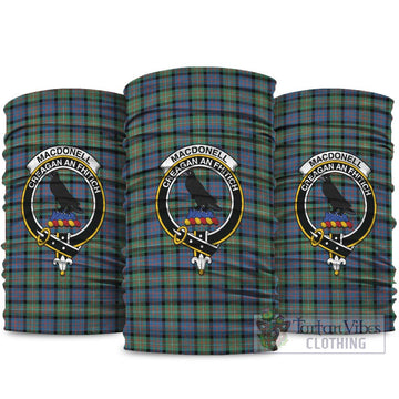 MacDonell of Glengarry Ancient Tartan Neck Gaiters, Tartan Bandanas, Tartan Head Band with Family Crest