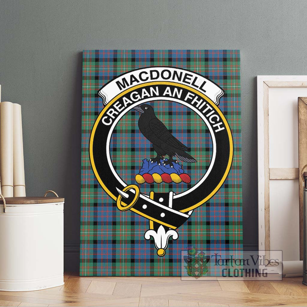 MacDonell of Glengarry Ancient Tartan Canvas Print Wall Art with Family Crest Without Frame - Tartan Vibes Clothing