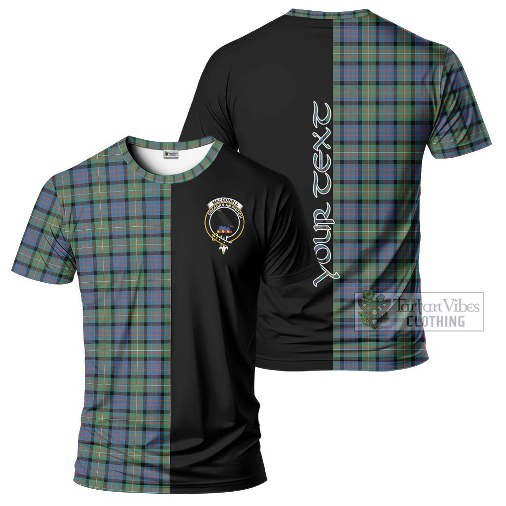 MacDonell of Glengarry Ancient Tartan T-Shirt with Family Crest and Half Of Me Style Kid's Shirt - Tartanvibesclothing Shop