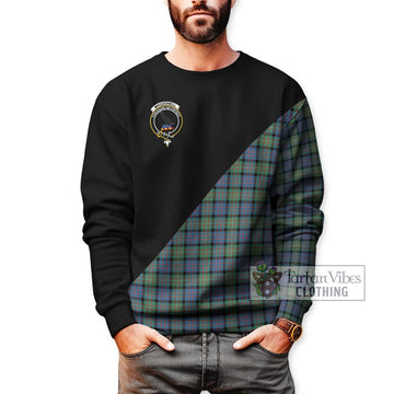 MacDonell of Glengarry Ancient Tartan Sweatshirt with Family Crest and Military Logo Style