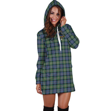 MacDonell of Glengarry Ancient Tartan Hoodie Dress with Family Crest