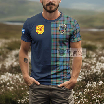 MacDonell of Glengarry Ancient Tartan T-Shirt Alba with Scottish Lion Royal Arm Half Style