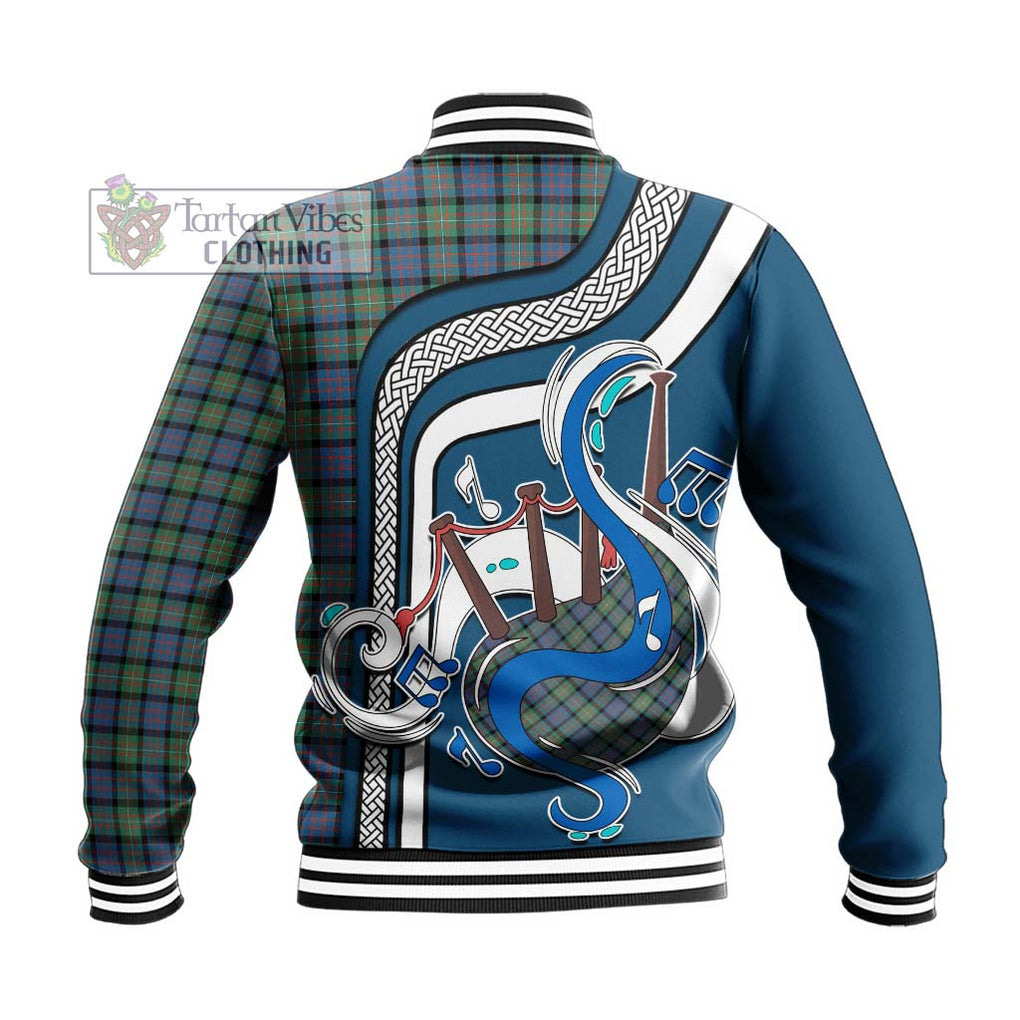 Tartan Vibes Clothing MacDonell of Glengarry Ancient Tartan Baseball Jacket with Epic Bagpipe Style