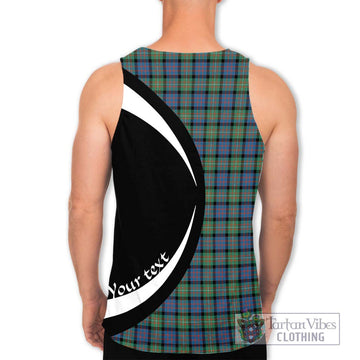 MacDonell of Glengarry Ancient Tartan Men's Tank Top with Family Crest Circle Style