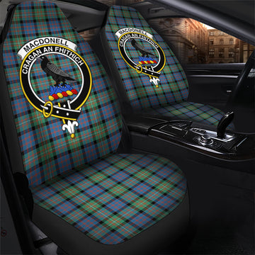 MacDonell of Glengarry Ancient Tartan Car Seat Cover with Family Crest