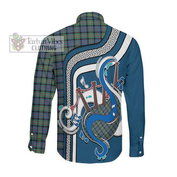 MacDonell of Glengarry Ancient Tartan Long Sleeve Button Shirt with Epic Bagpipe Style