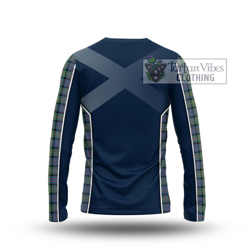 MacDonell of Glengarry Ancient Tartan Long Sleeve T-Shirt with Family Crest and Lion Rampant Vibes Sport Style - Tartan Vibes Clothing