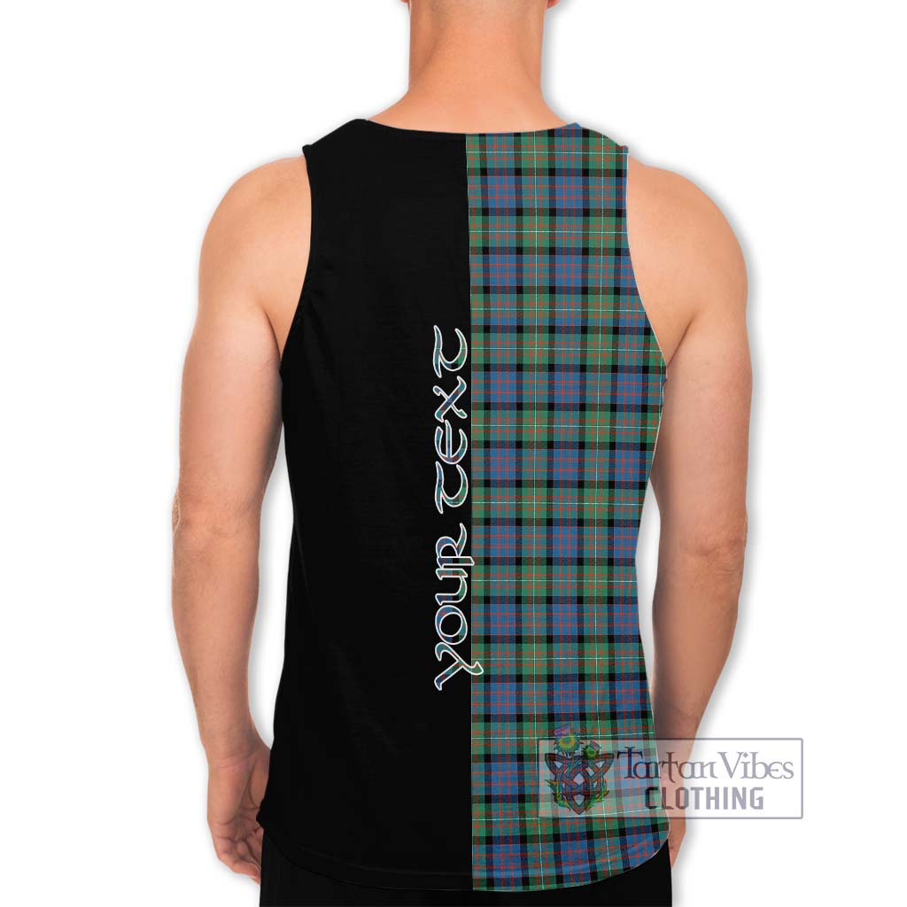 MacDonell of Glengarry Ancient Tartan Men's Tank Top with Family Crest and Half Of Me Style - Tartanvibesclothing Shop