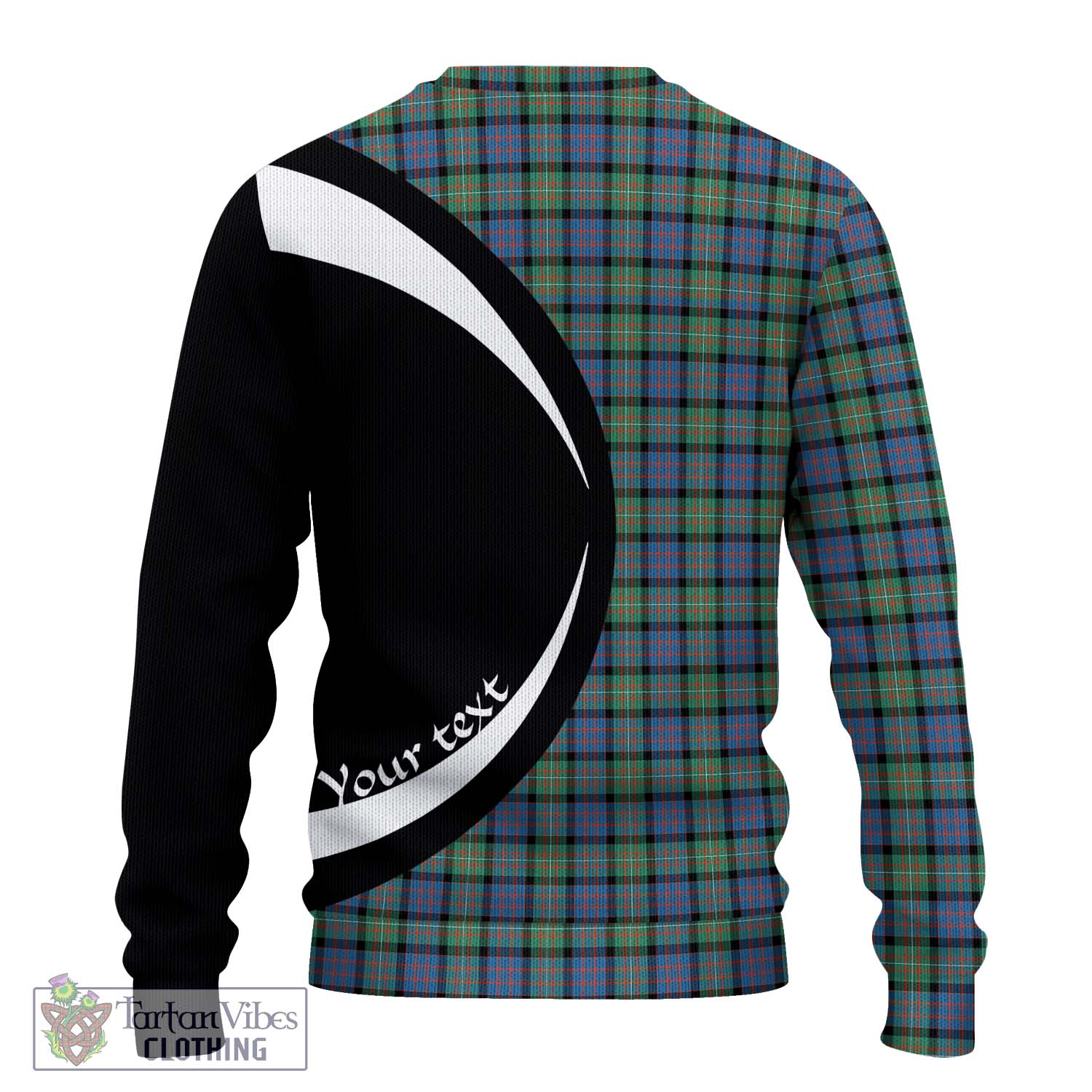 MacDonell of Glengarry Ancient Tartan Knitted Sweater with Family Crest Circle Style - Tartan Vibes Clothing