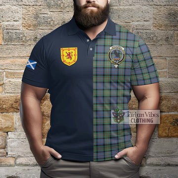 MacDonell of Glengarry Ancient Tartan Polo Shirt Alba with Scottish Lion Royal Arm Half Style