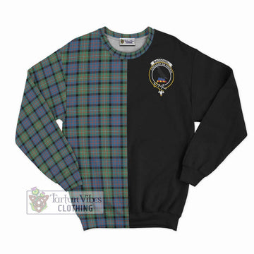 MacDonell of Glengarry Ancient Tartan Sweatshirt with Family Crest and Half Of Me Style