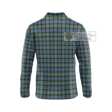 MacDonell of Glengarry Ancient Tartan Long Sleeve Polo Shirt with Family Crest DNA In Me Style