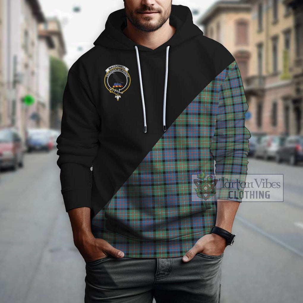 MacDonell of Glengarry Ancient Tartan Hoodie with Family Crest and Military Logo Style - Tartanvibesclothing Shop