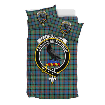 MacDonell of Glengarry Ancient Tartan Bedding Set with Family Crest