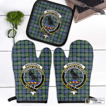 MacDonell of Glengarry Ancient Tartan Combo Oven Mitt & Pot-Holder with Family Crest