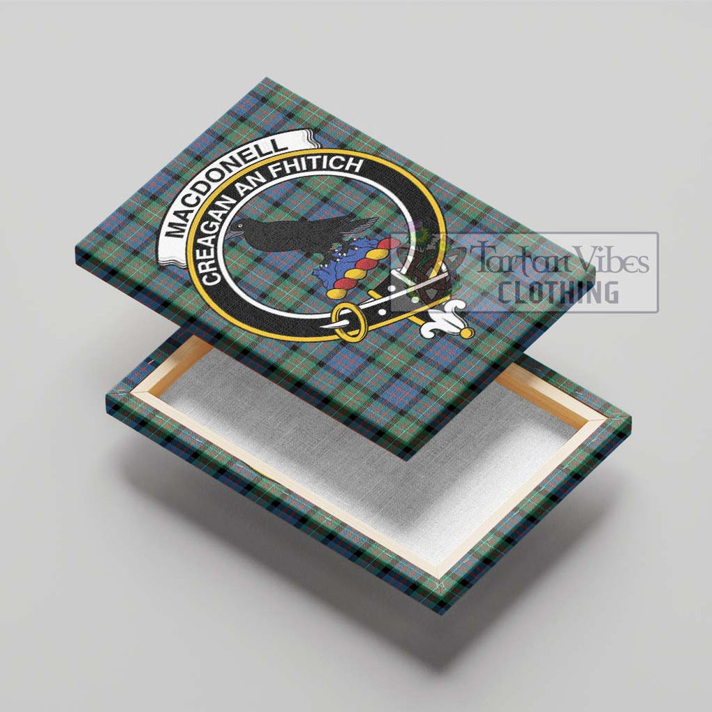 MacDonell of Glengarry Ancient Tartan Canvas Print Wall Art with Family Crest - Tartan Vibes Clothing