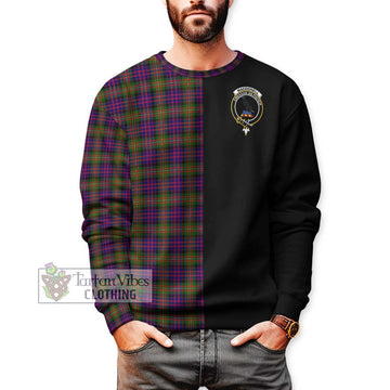 MacDonell of Glengarry Modern Tartan Sweatshirt with Family Crest and Half Of Me Style