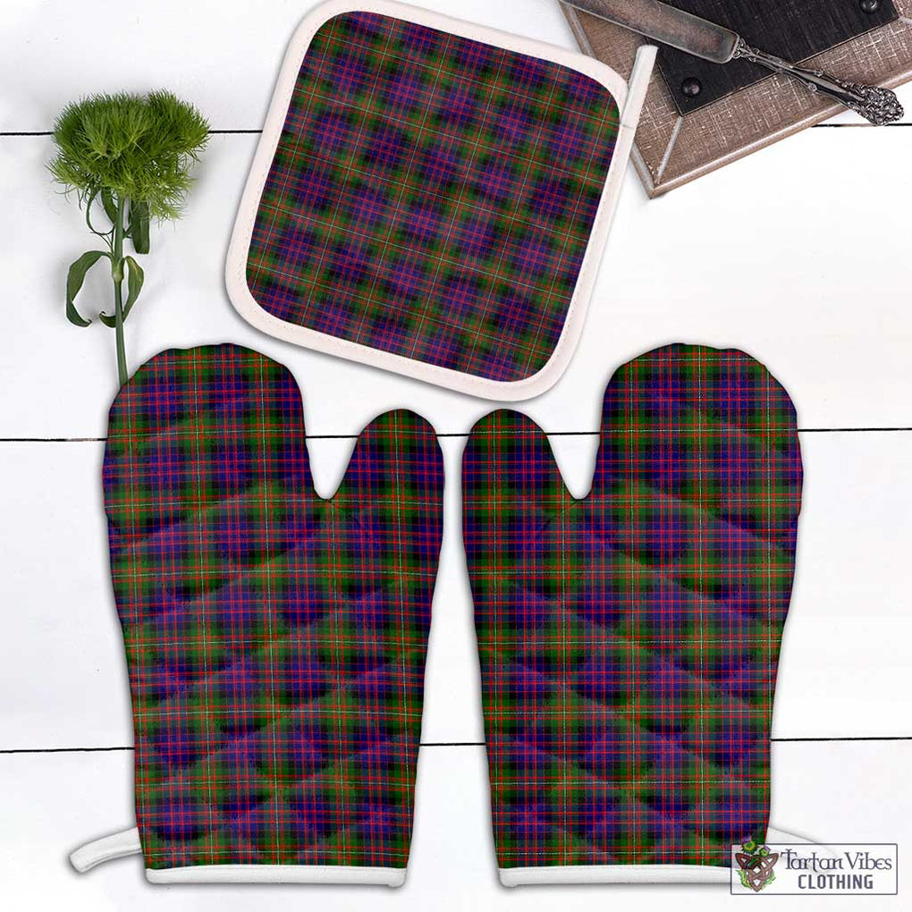 MacDonell of Glengarry Modern Tartan Combo Oven Mitt & Pot-Holder Combo 1 Oven Mitt & 1 Pot-Holder White - Tartan Vibes Clothing