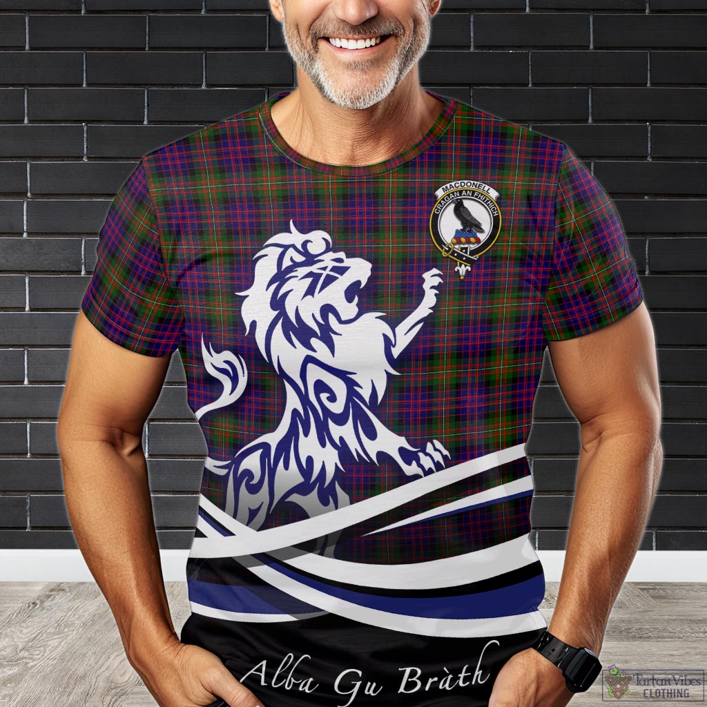 macdonell-of-glengarry-modern-tartan-t-shirt-with-alba-gu-brath-regal-lion-emblem