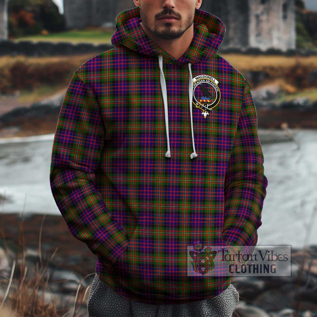 MacDonell of Glengarry Modern Tartan Cotton Hoodie with Family Crest Pullover Hoodie XS - Tartan Vibes Clothing