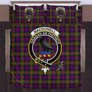 MacDonell of Glengarry Modern Tartan Bedding Set with Family Crest