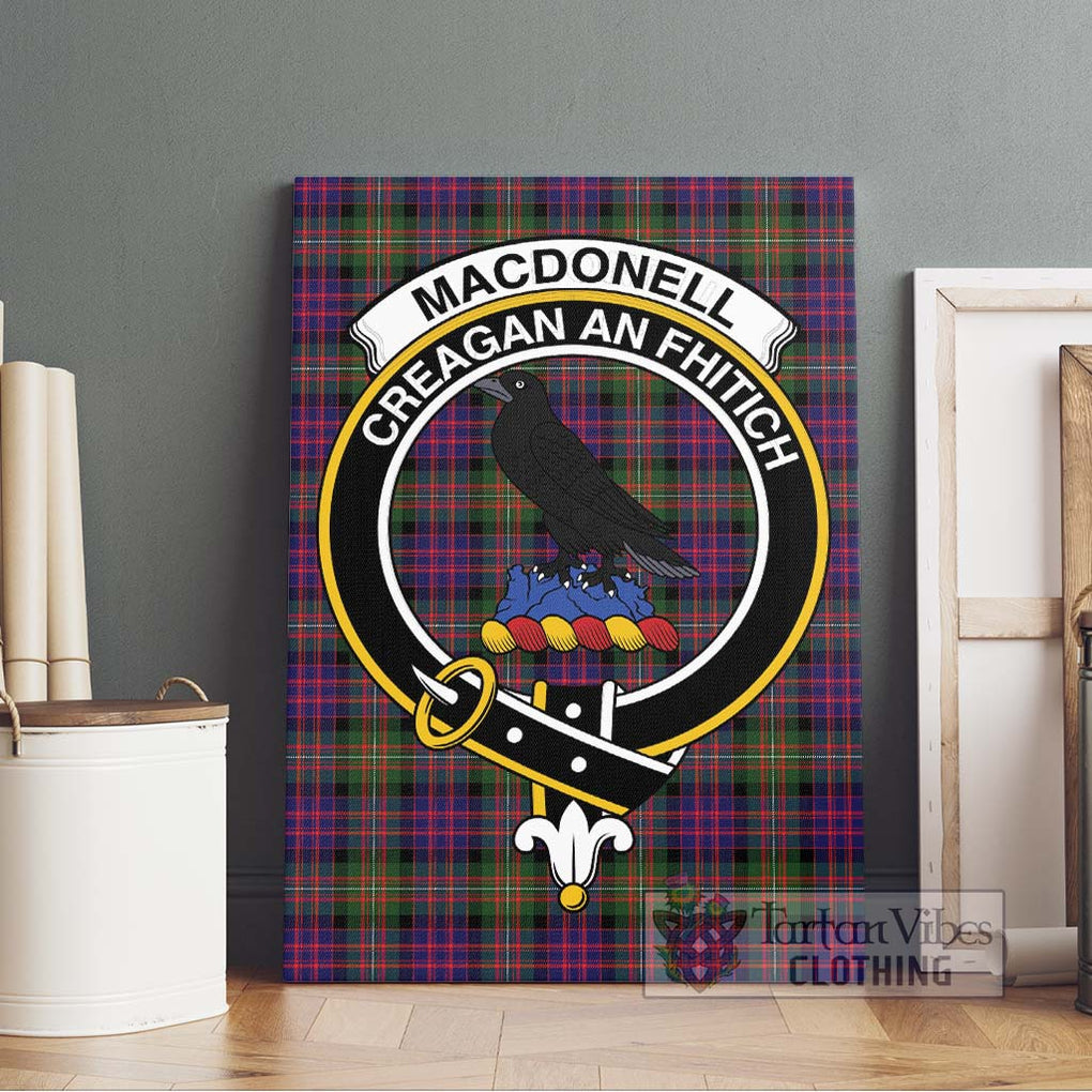 MacDonell of Glengarry Modern Tartan Canvas Print Wall Art with Family Crest Without Frame - Tartan Vibes Clothing