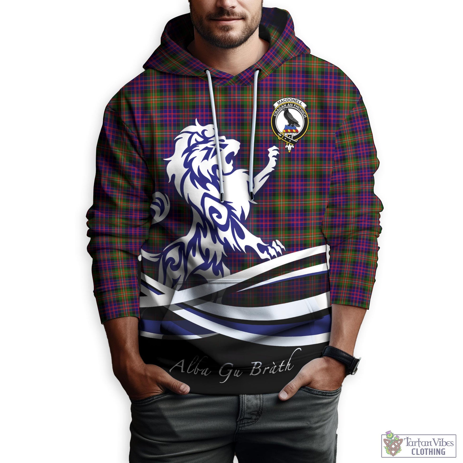 macdonell-of-glengarry-modern-tartan-hoodie-with-alba-gu-brath-regal-lion-emblem