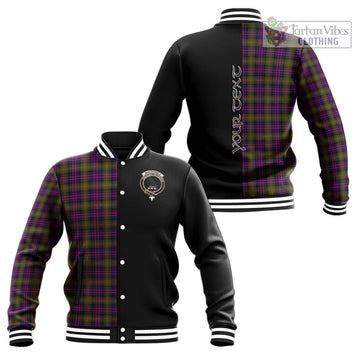 MacDonell of Glengarry Modern Tartan Baseball Jacket with Family Crest and Half Of Me Style