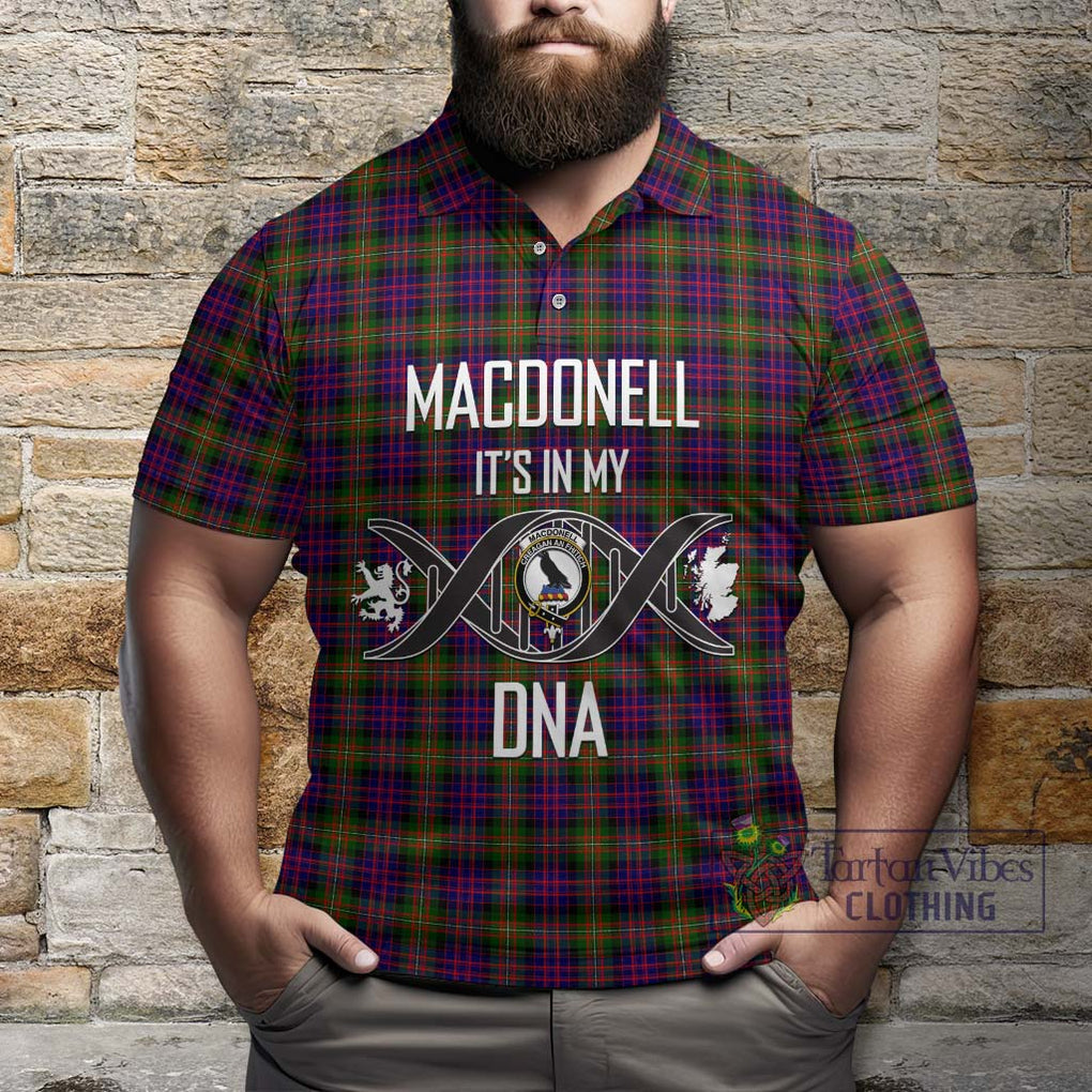 MacDonell of Glengarry Modern Tartan Polo Shirt with Family Crest DNA In Me Style Kid - Tartanvibesclothing Shop