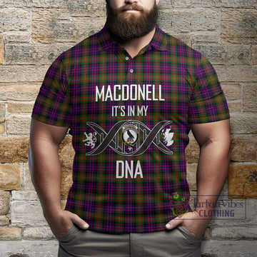 MacDonell of Glengarry Modern Tartan Polo Shirt with Family Crest DNA In Me Style