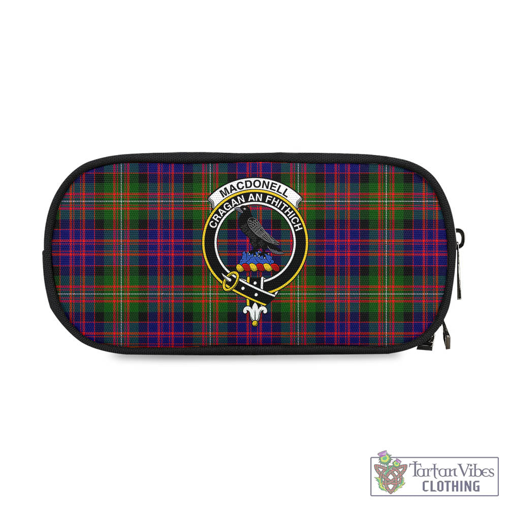 Tartan Vibes Clothing MacDonell of Glengarry Modern Tartan Pen and Pencil Case with Family Crest