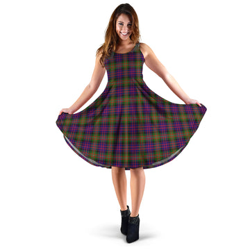 MacDonell of Glengarry Modern Tartan Sleeveless Midi Womens Dress