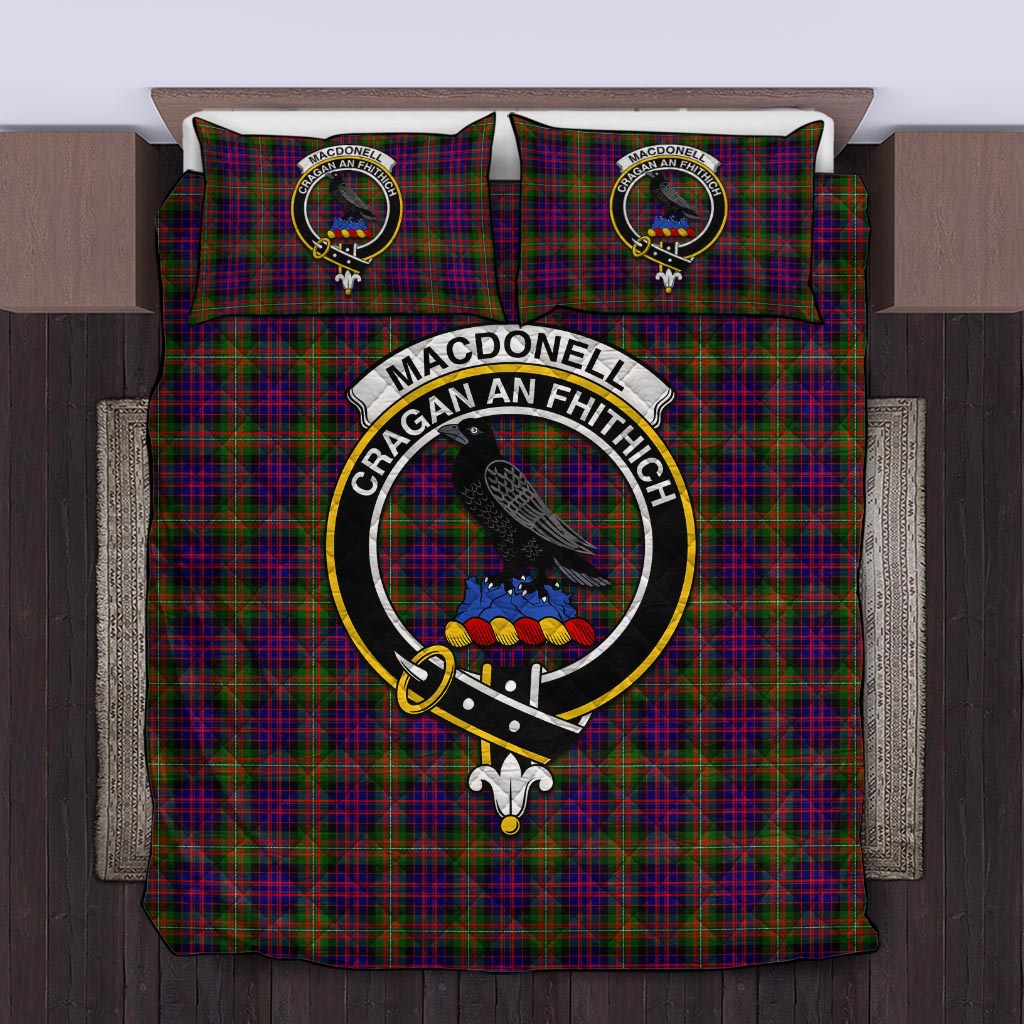 MacDonell of Glengarry Modern Tartan Quilt Bed Set with Family Crest Twin - Tartan Vibes Clothing