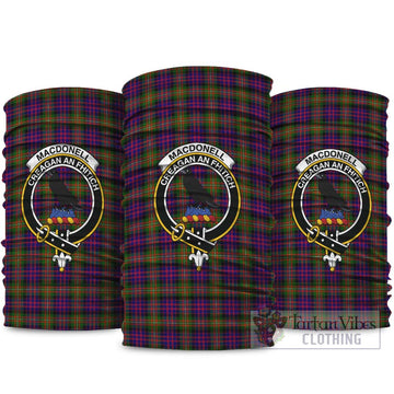 MacDonell of Glengarry Modern Tartan Neck Gaiters, Tartan Bandanas, Tartan Head Band with Family Crest