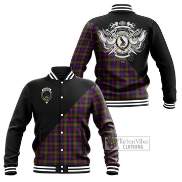 MacDonell of Glengarry Modern Tartan Baseball Jacket with Family Crest and Military Logo Style