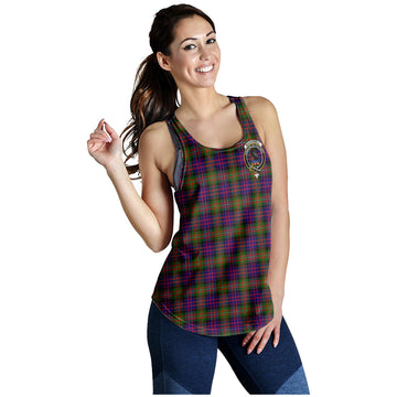 MacDonell of Glengarry Modern Tartan Women Racerback Tanks with Family Crest