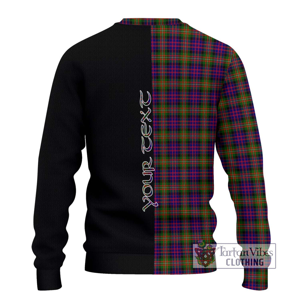 MacDonell of Glengarry Modern Tartan Knitted Sweater with Family Crest and Half Of Me Style - Tartanvibesclothing Shop