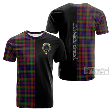 MacDonell of Glengarry Modern Tartan Cotton T-shirt with Family Crest and Half Of Me Style