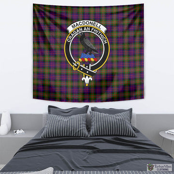 MacDonell of Glengarry Modern Tartan Tapestry Wall Hanging and Home Decor for Room with Family Crest